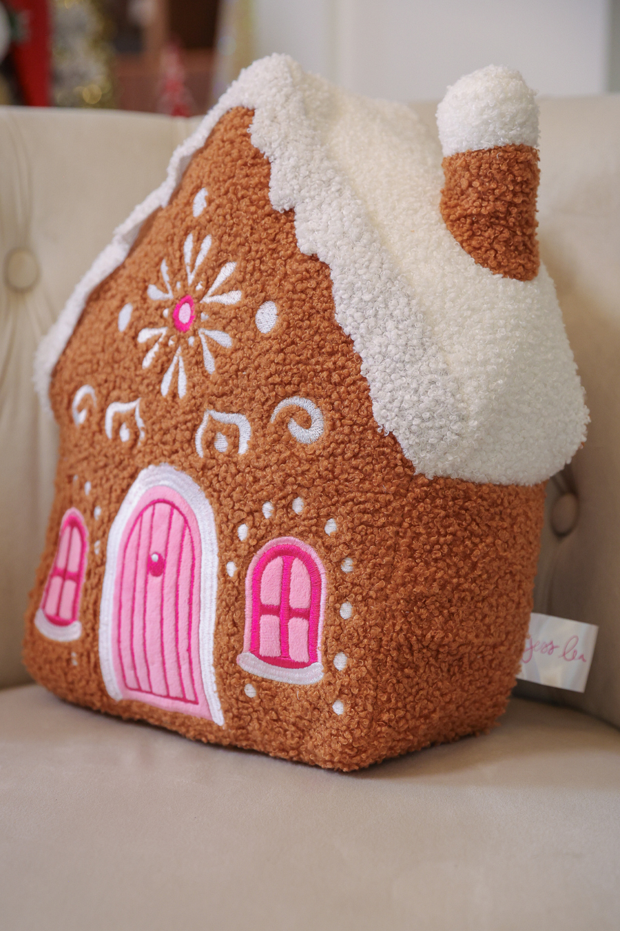 Gingerbread House Pillow