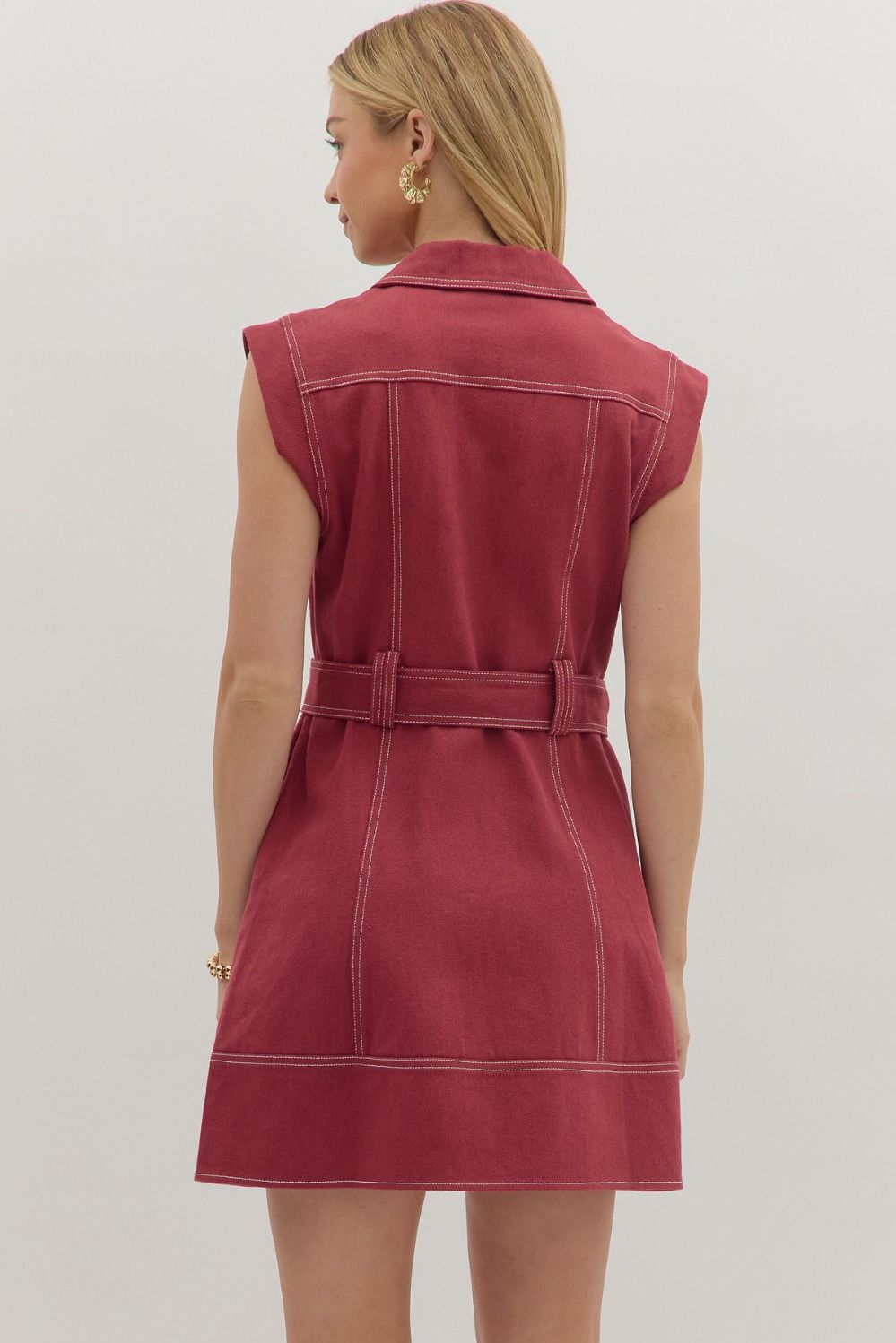 Camille Maroon Dress