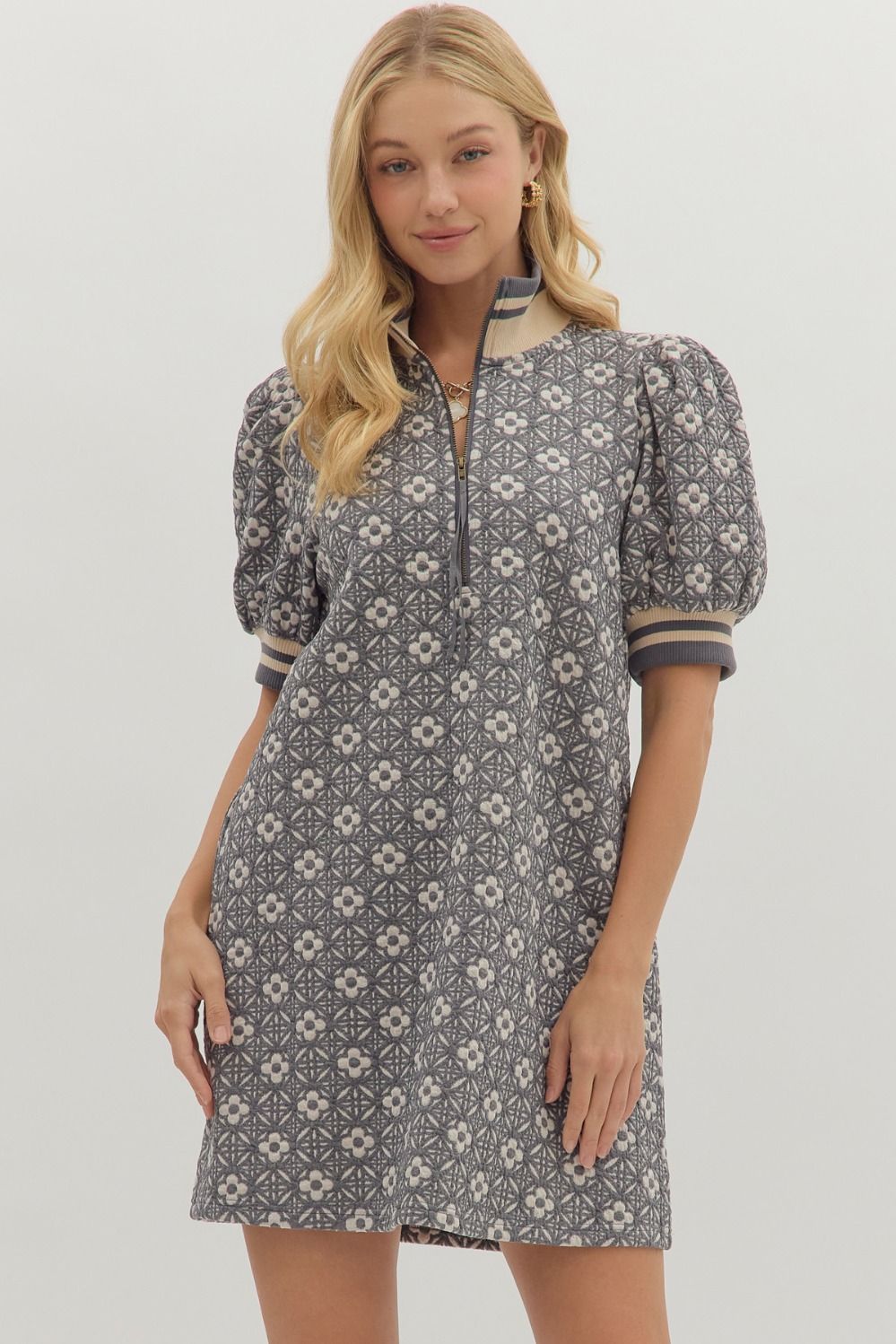 Hazel Charcoal Dress