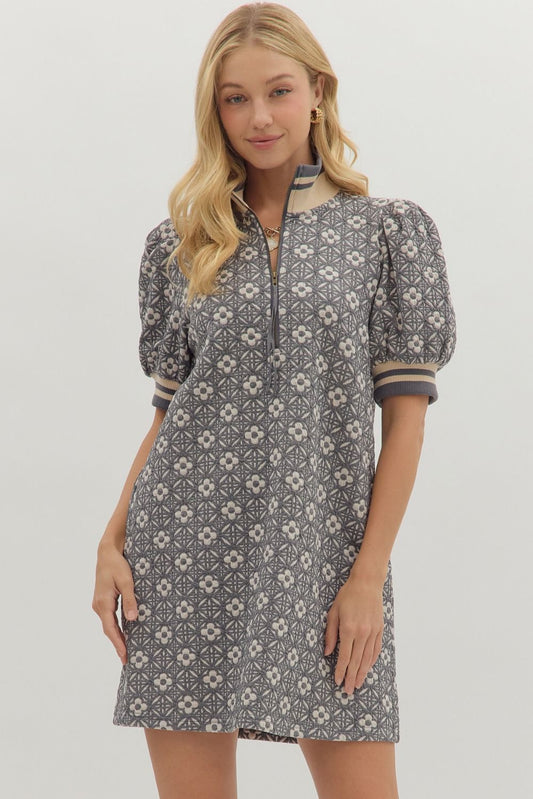 Hazel Charcoal Dress
