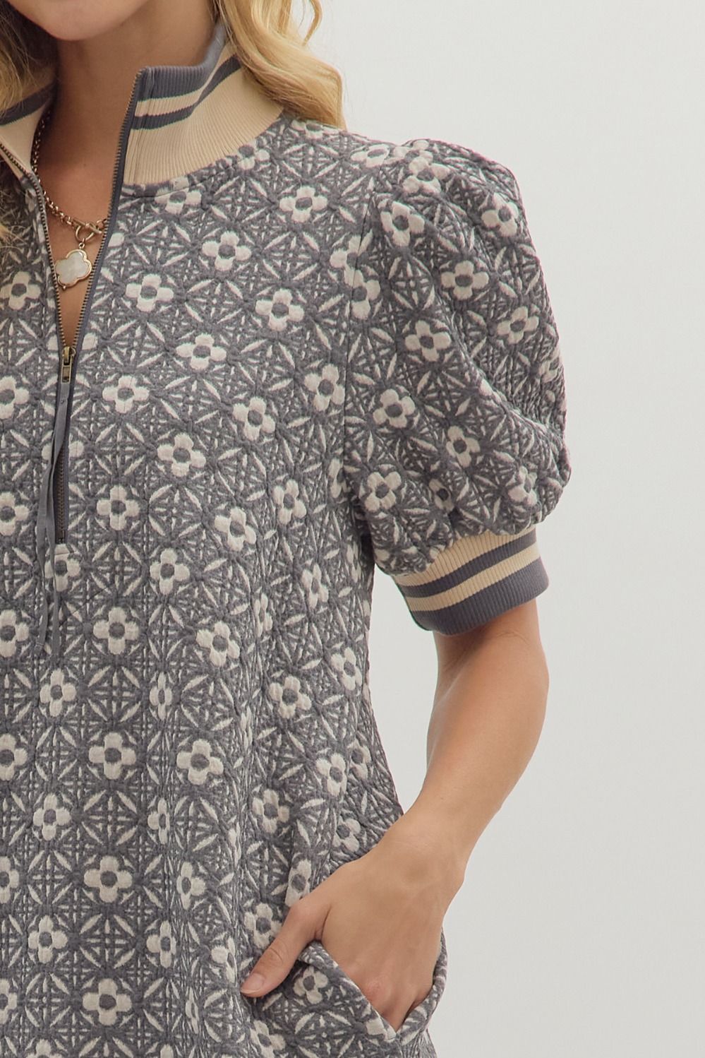 Hazel Charcoal Dress