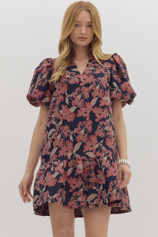 Gianna Burgundy Dress