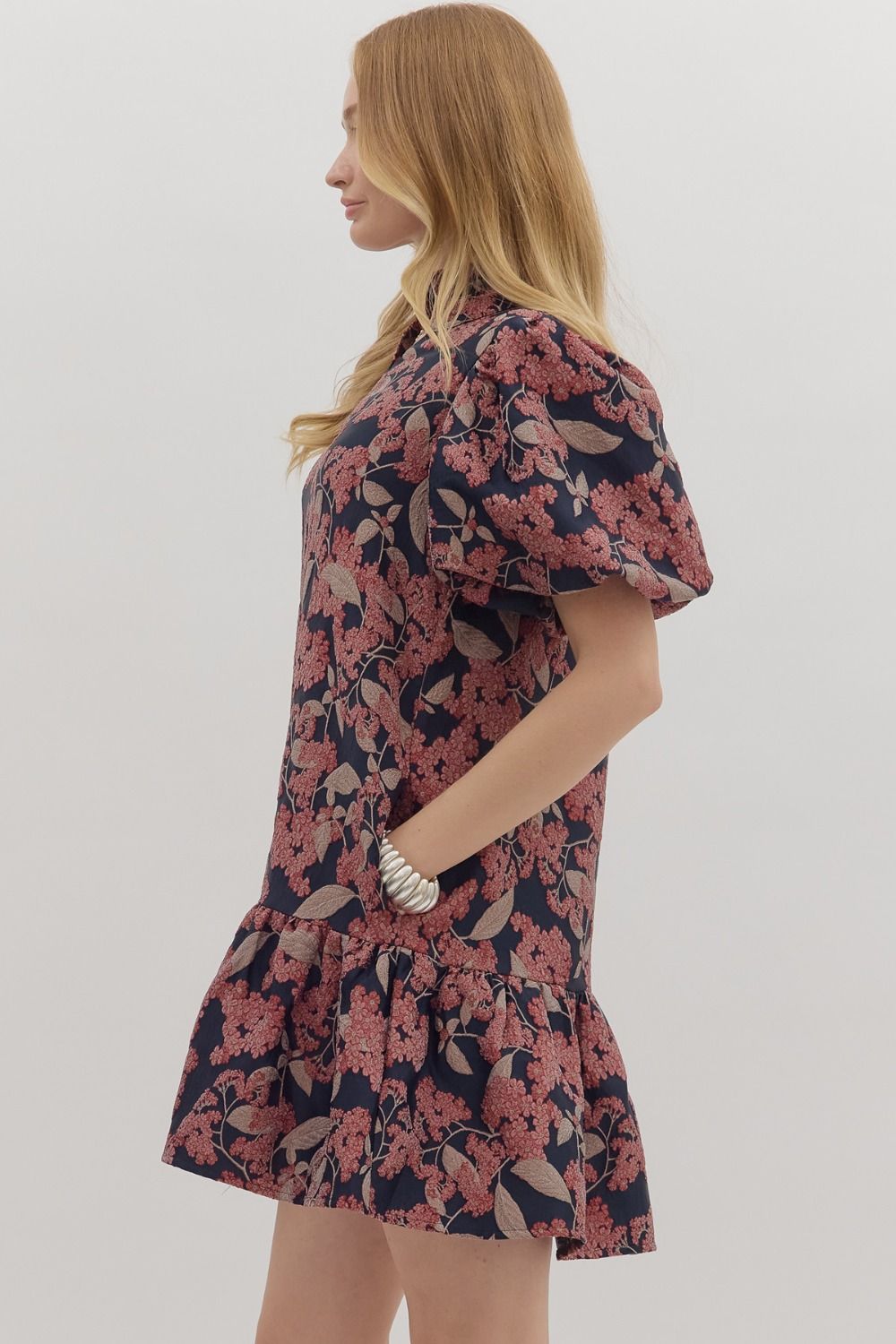 Gianna Burgundy Dress