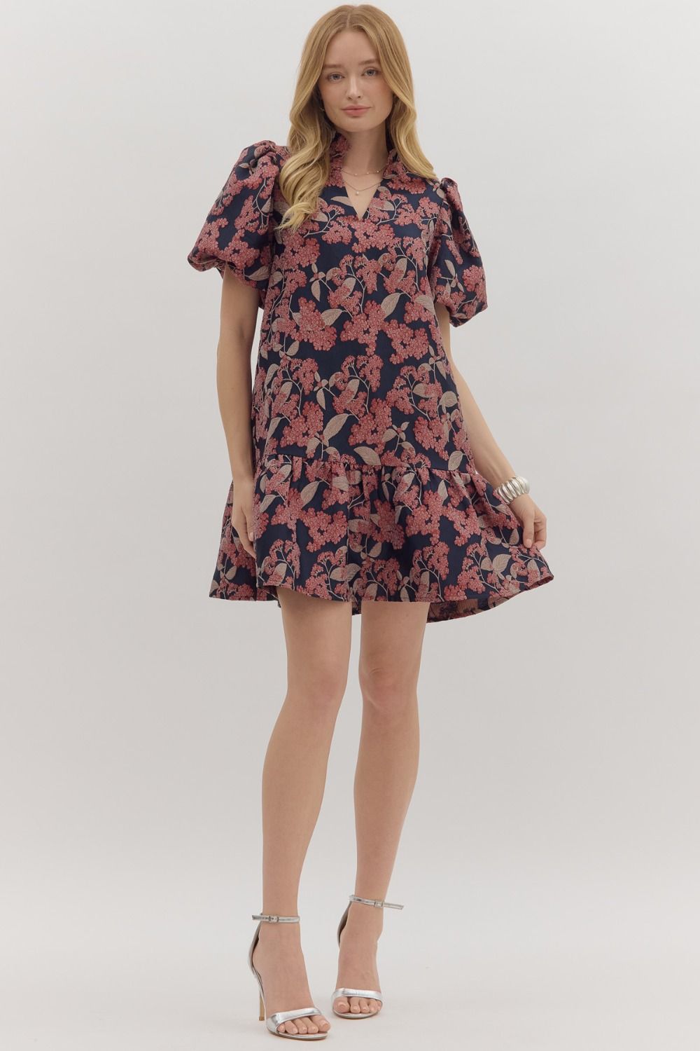 Gianna Burgundy Dress