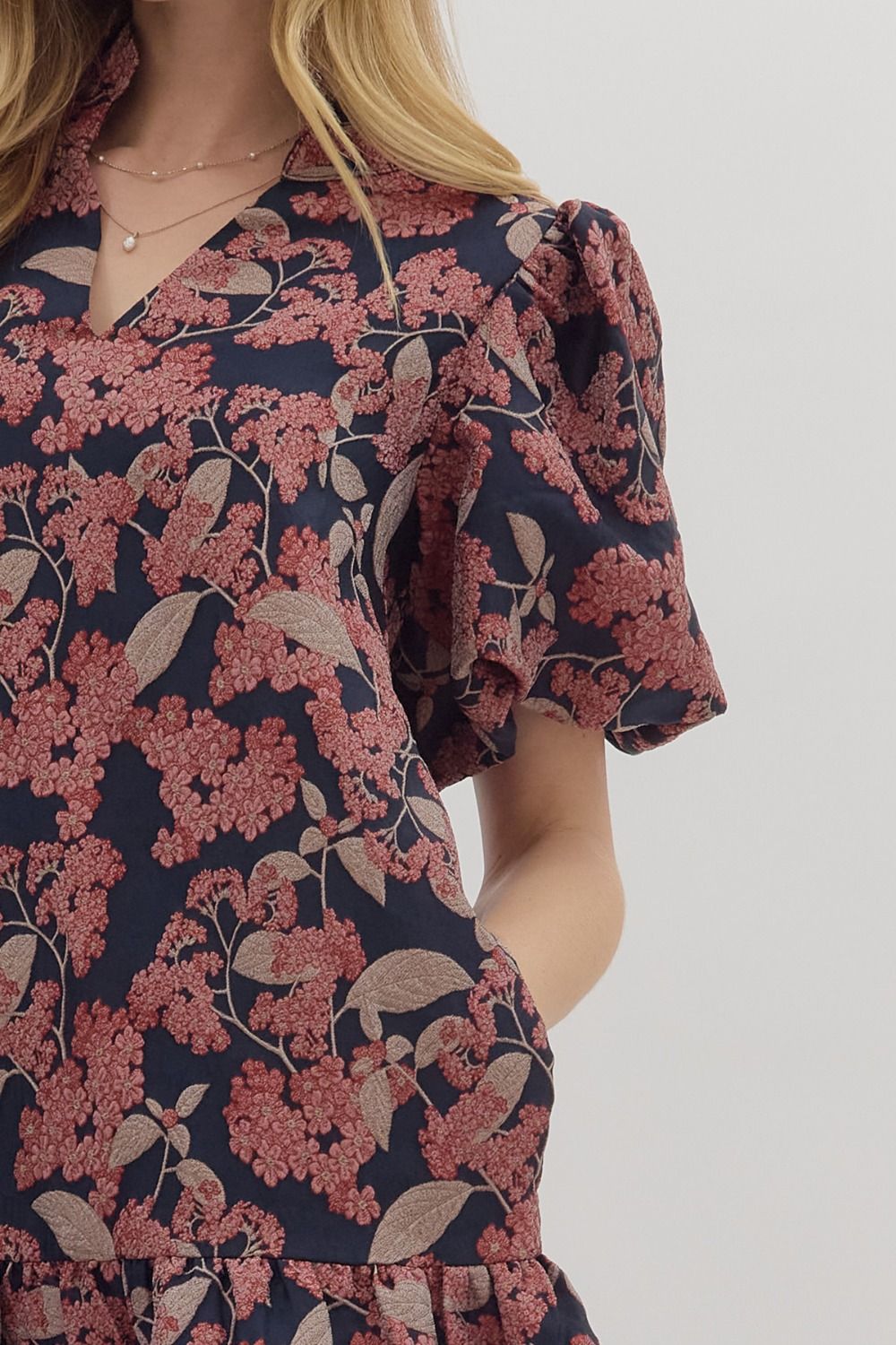 Gianna Burgundy Dress