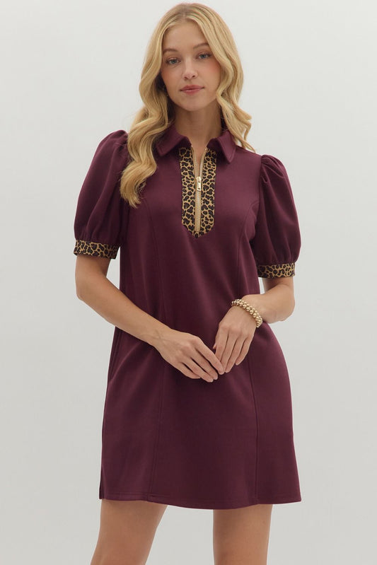 Millie Maroon Dress
