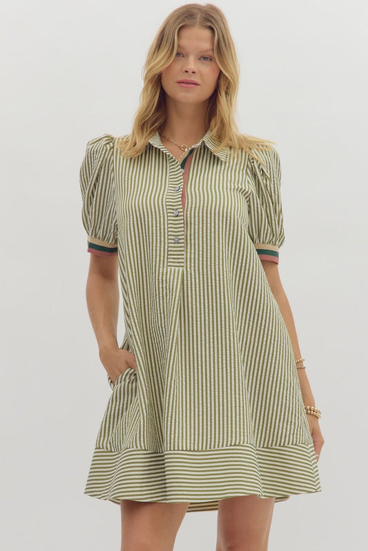 Eliza Stripe Dress