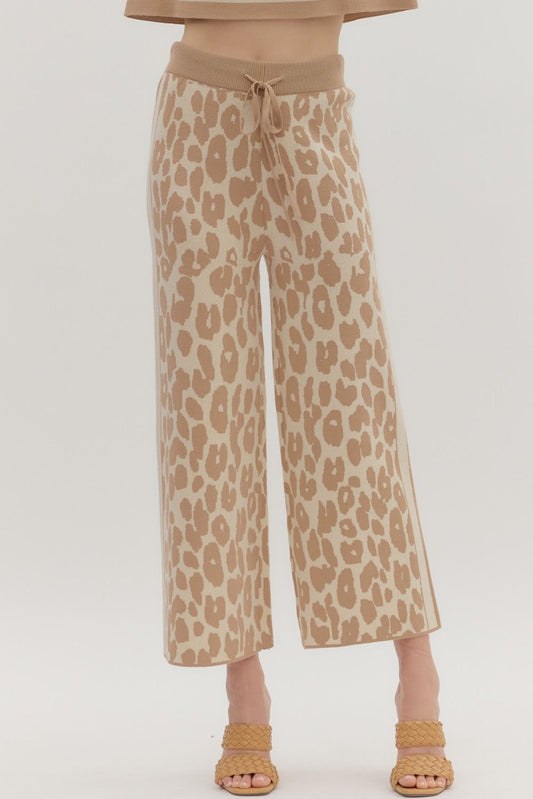 Taupe Leopard Pants