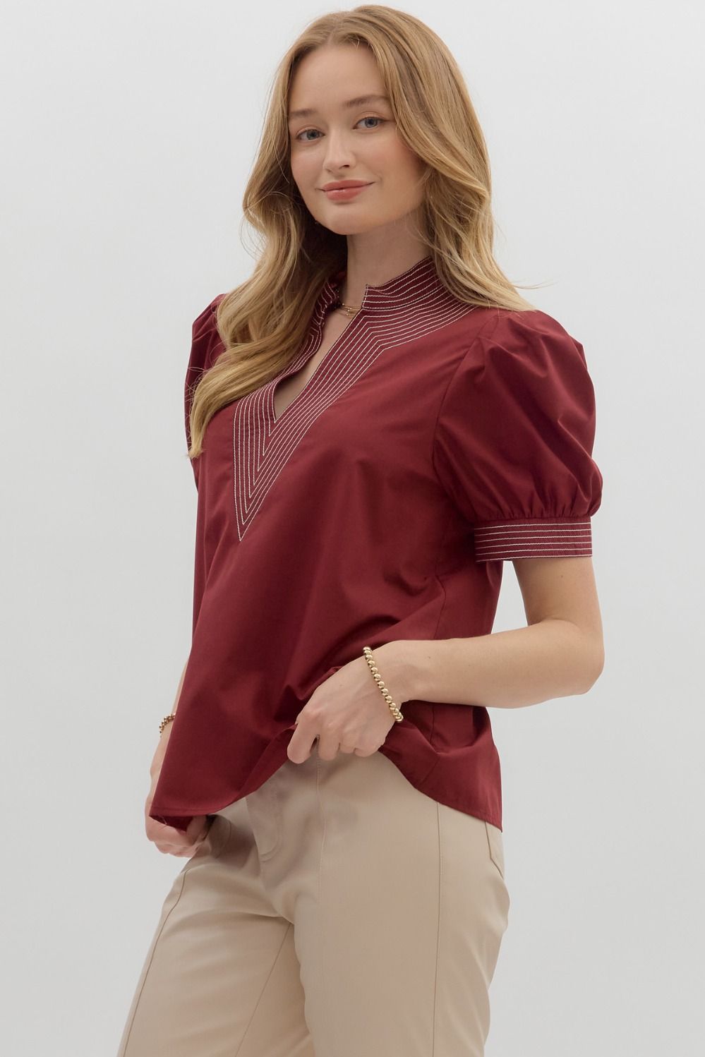Amy Maroon Top
