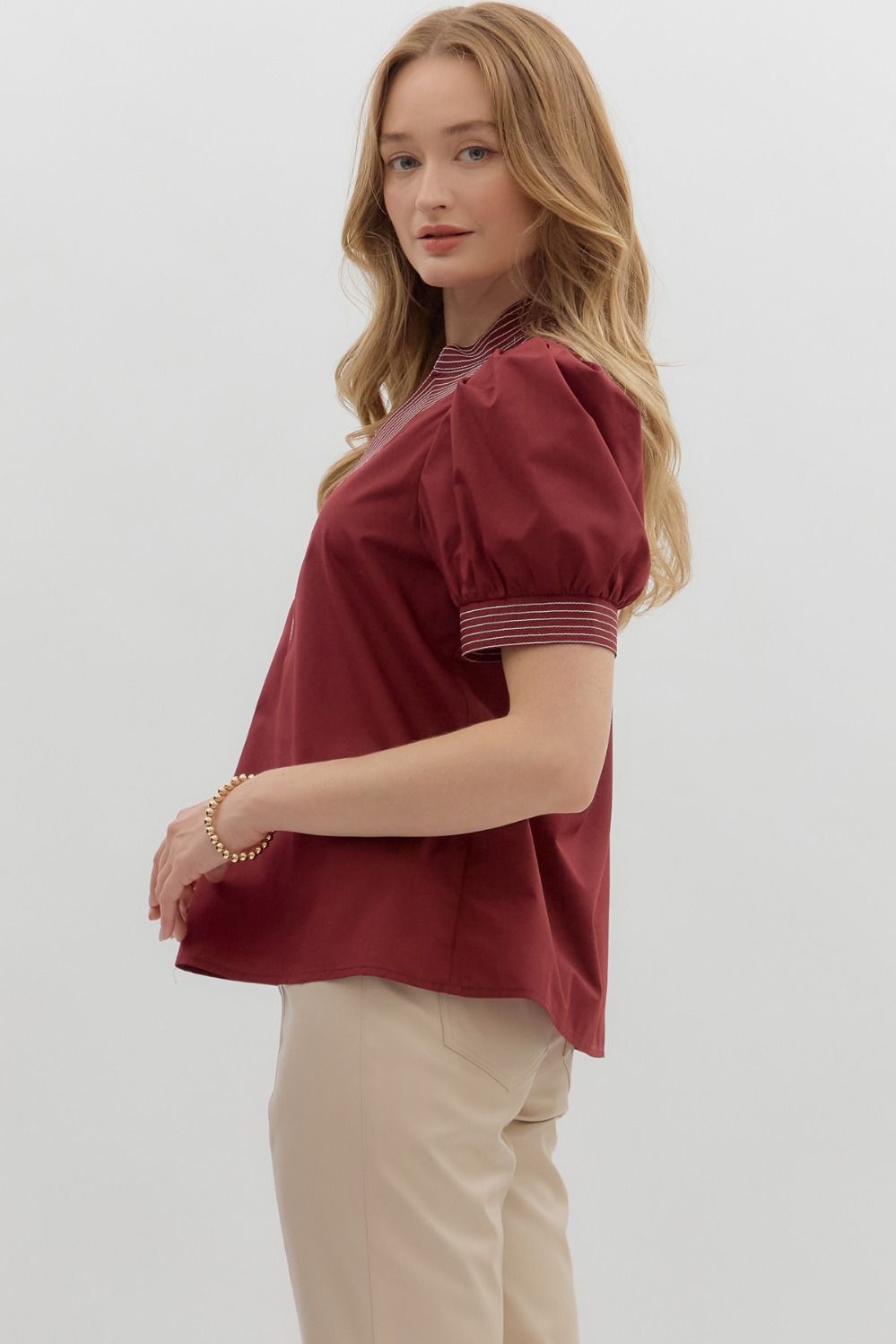 Amy Maroon Top