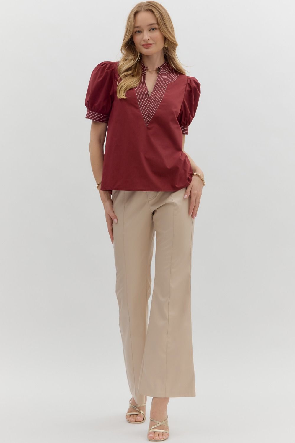 Amy Maroon Top