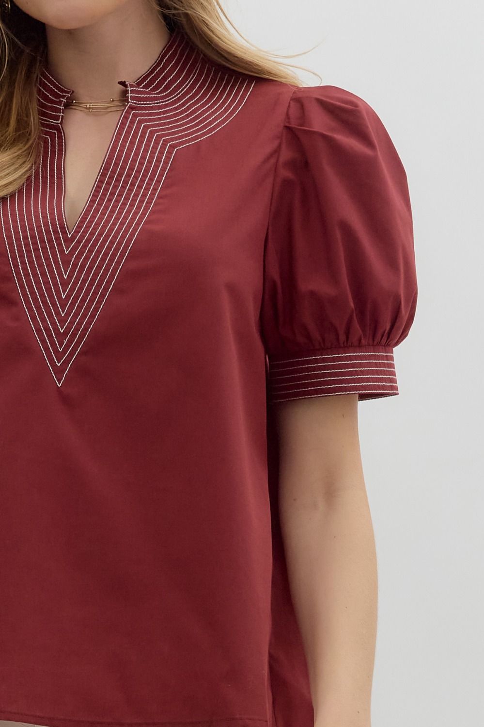 Amy Maroon Top