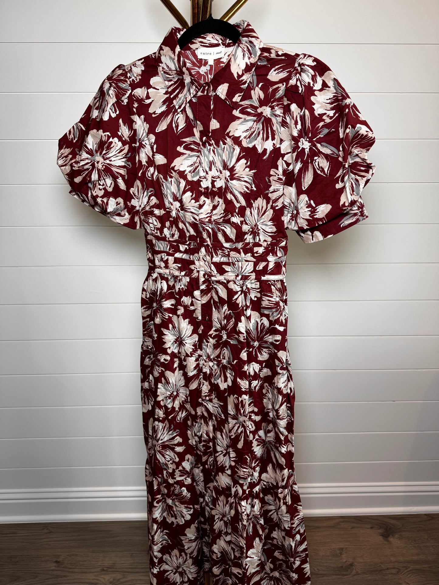 Laurel Maroon Floral