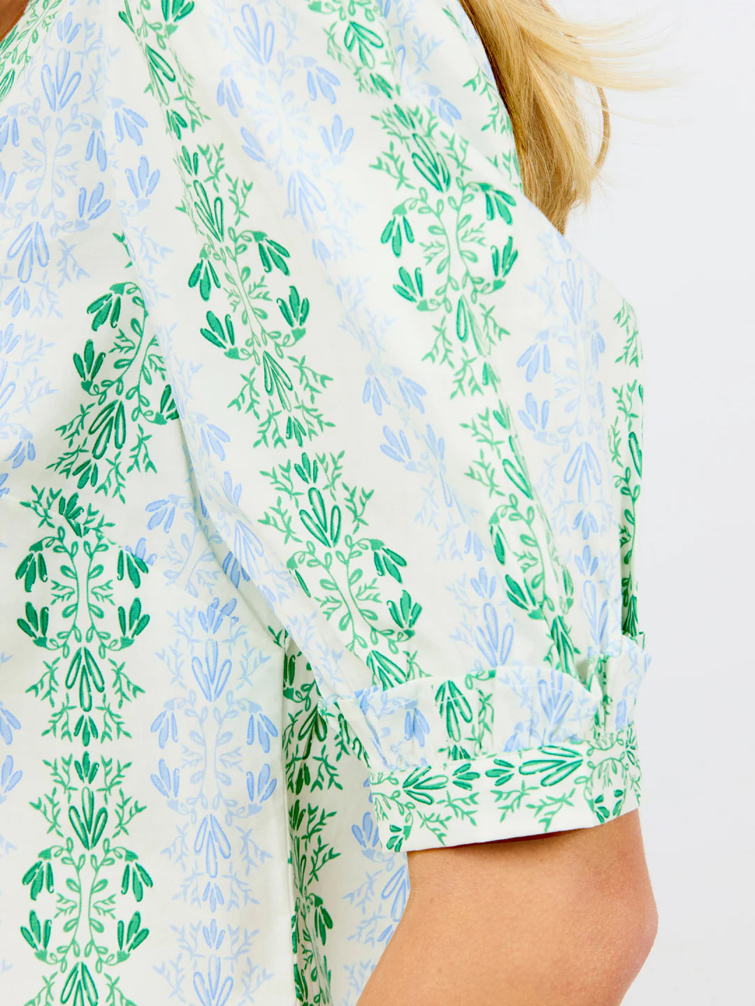 Mary Square Colette Top | Heirloom Vine Green