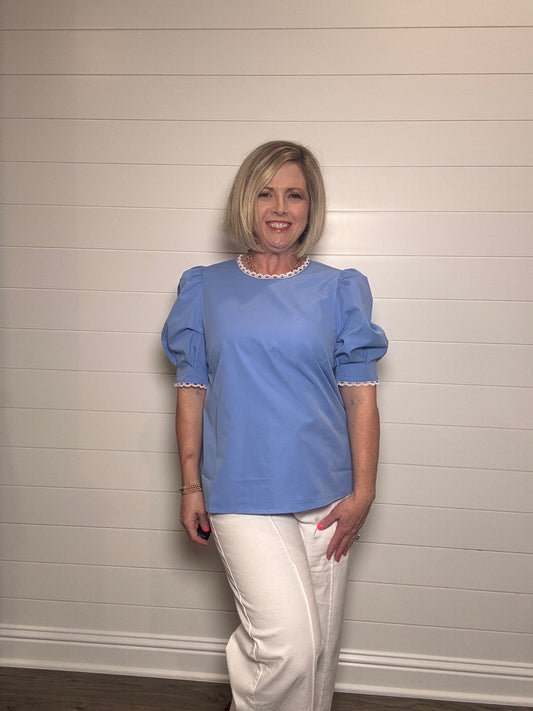 Thea Top | Blue