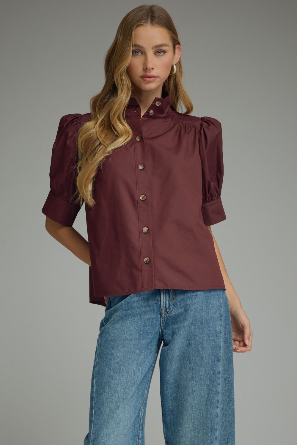 Elodie Top- Maroon