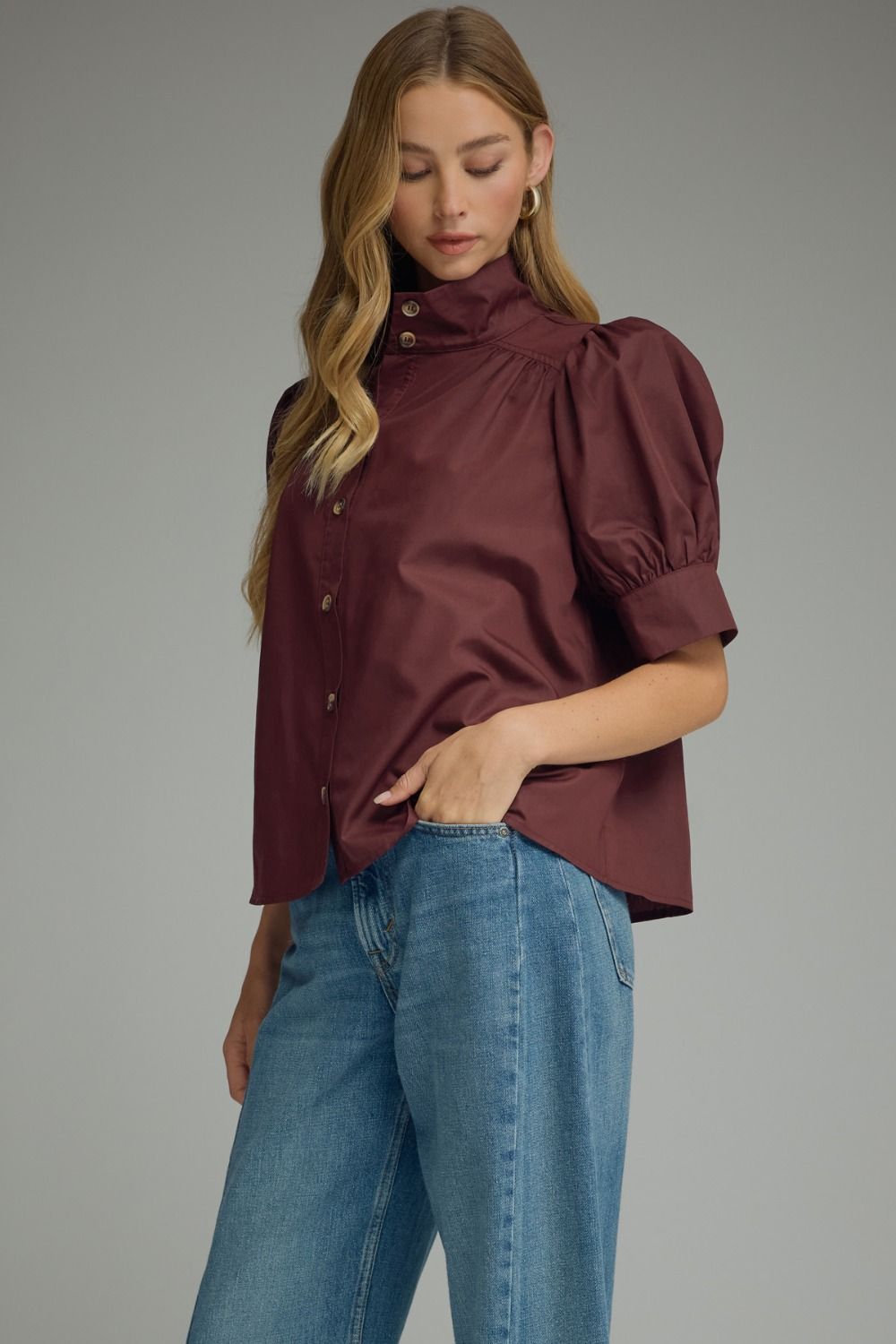 Elodie Top- Maroon