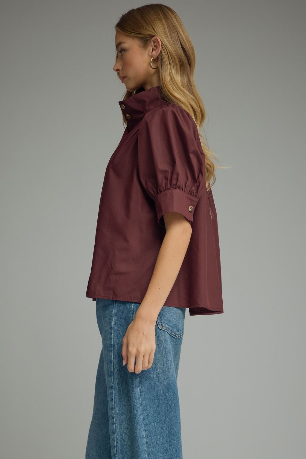 Elodie Top- Maroon