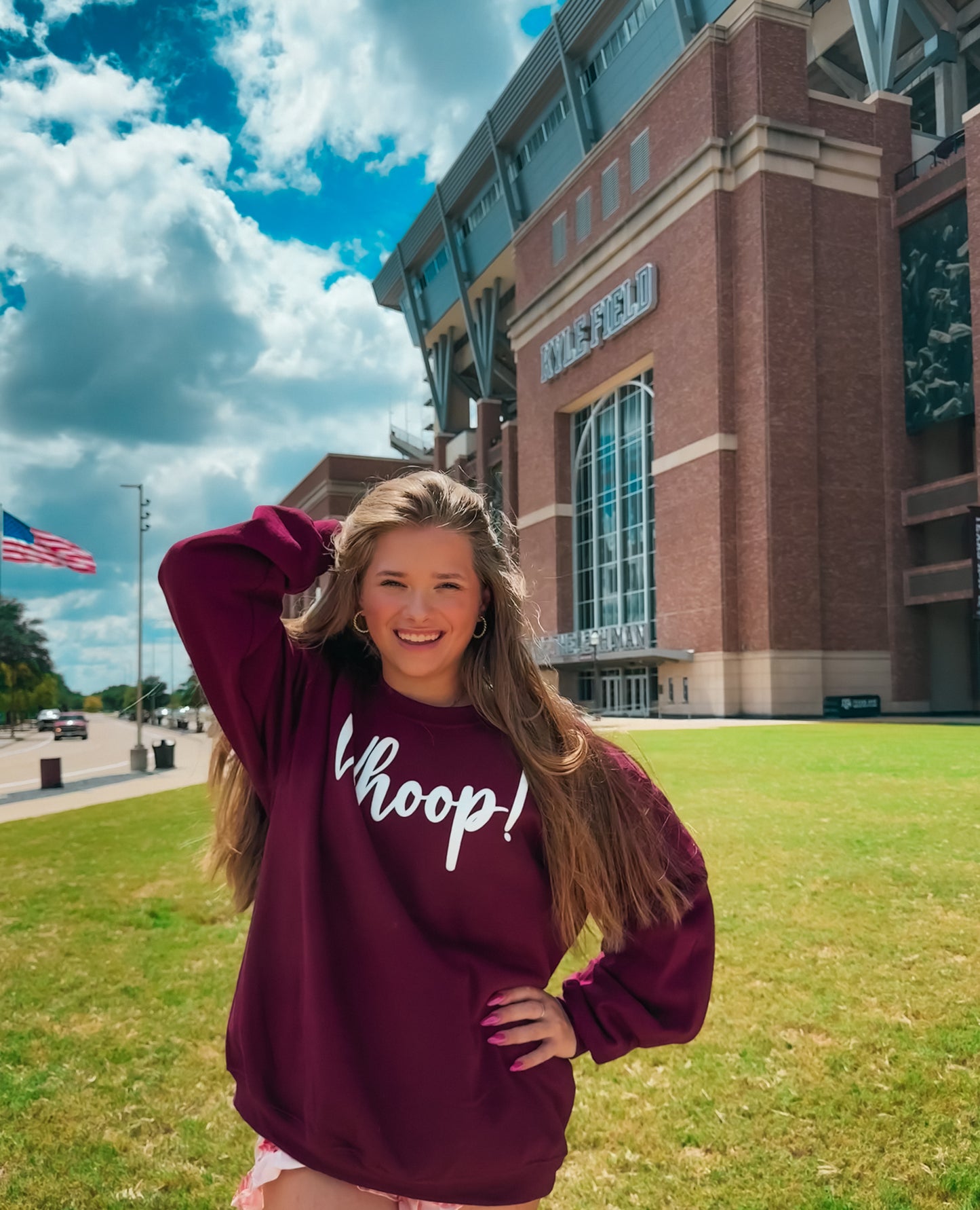 Whoop! Maroon Sweatshirt