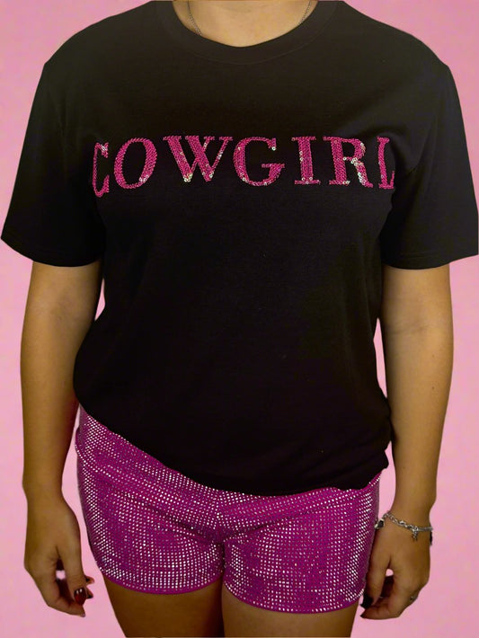 Cowgirl Sequin Tshirt