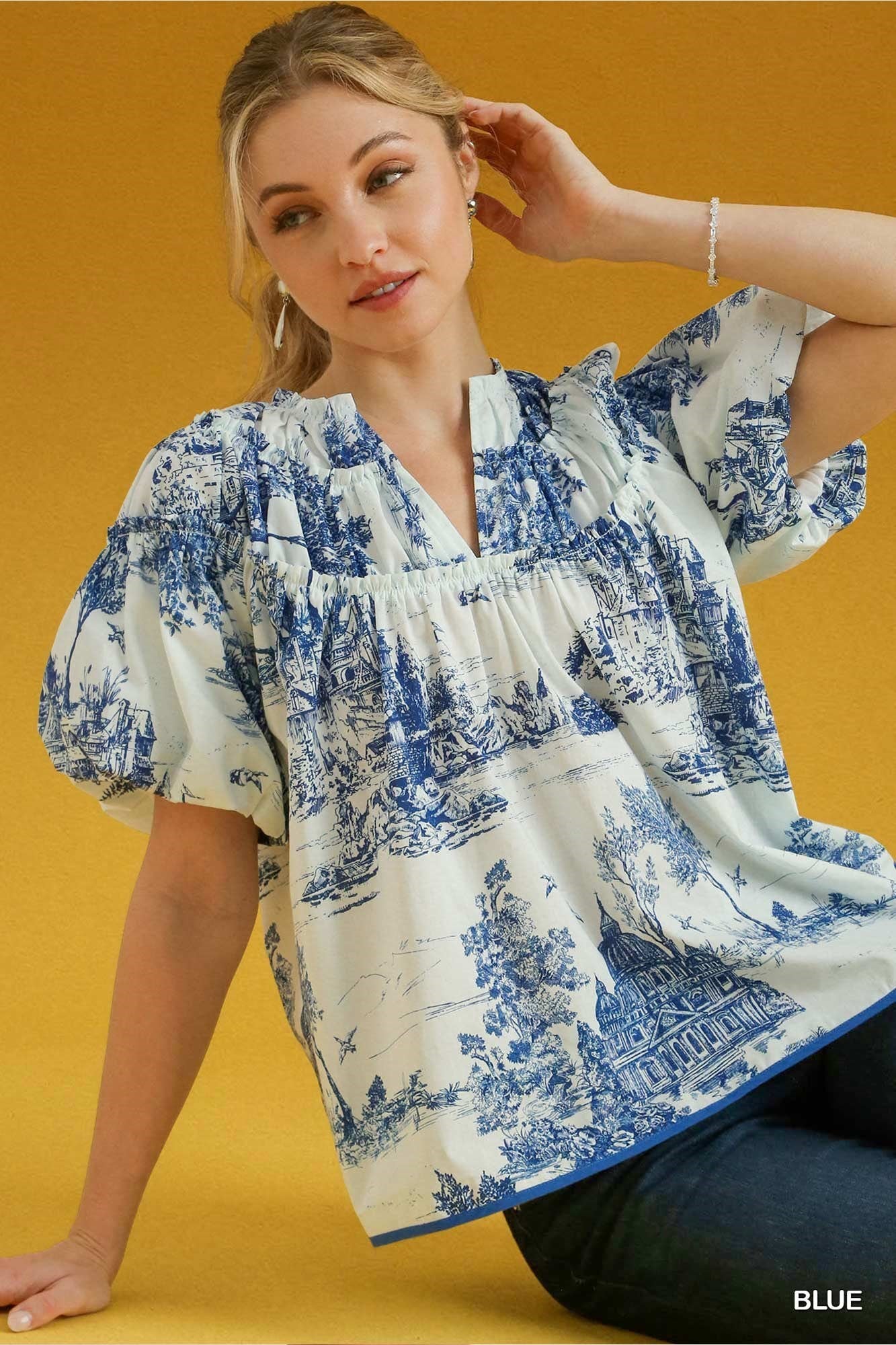 Toile Print  Top