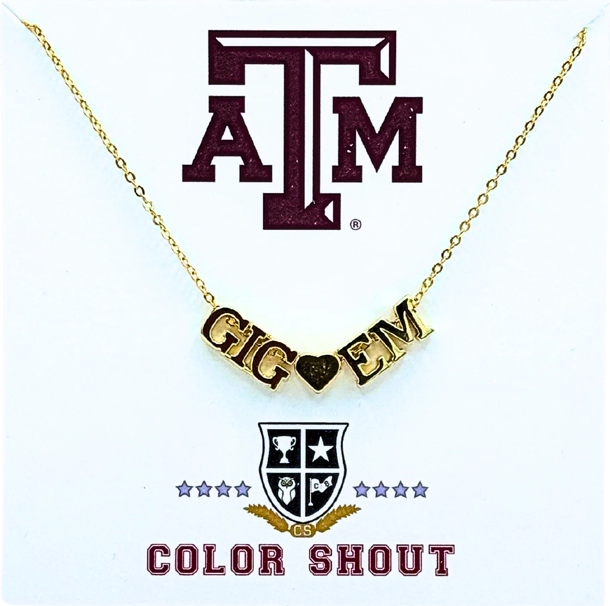 Color Shout Gig'em Heart