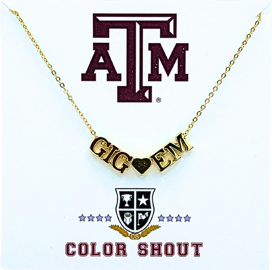 Color Shout Gig'em Heart