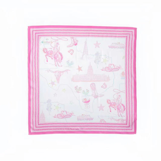 Imbali Pink Texas scarf