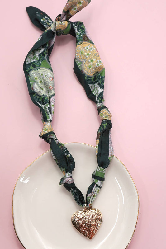HANDMADE SCARF CHARM NECKLACE |
