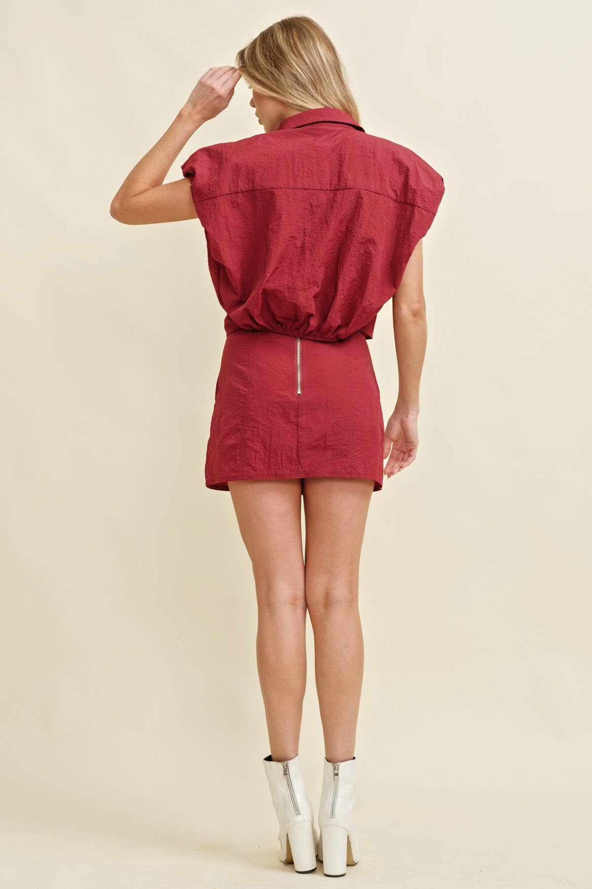 FRONT POCKET GAME DAY ZIPPER TOP & Skirt