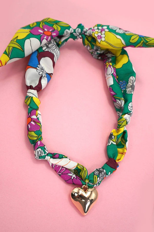 HANDMADE SCARF CHARM NECKLACE |