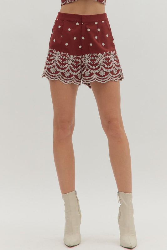Dixie Maroon Shorts