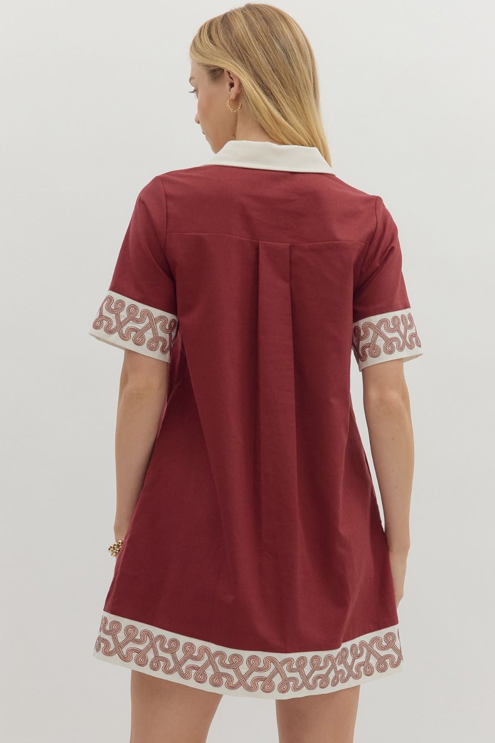 Harbor Maroon Dress