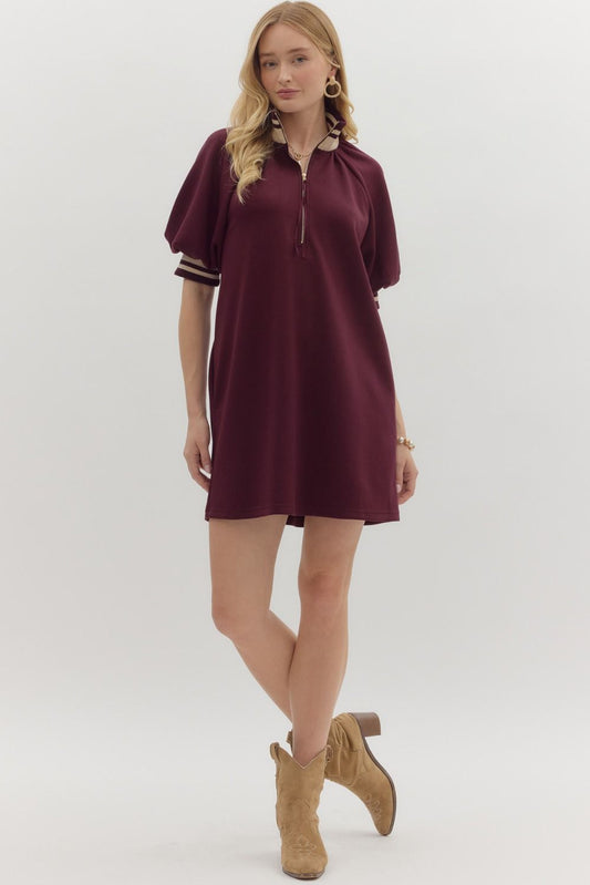 Ava Maroon Dress