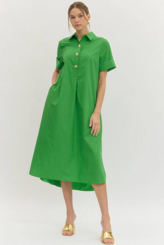 El Paso Dress- Green
