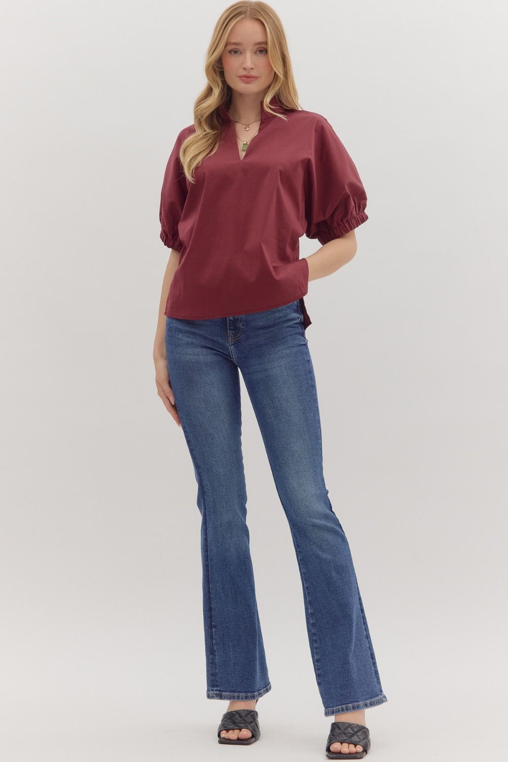 Sutton Maroon Top