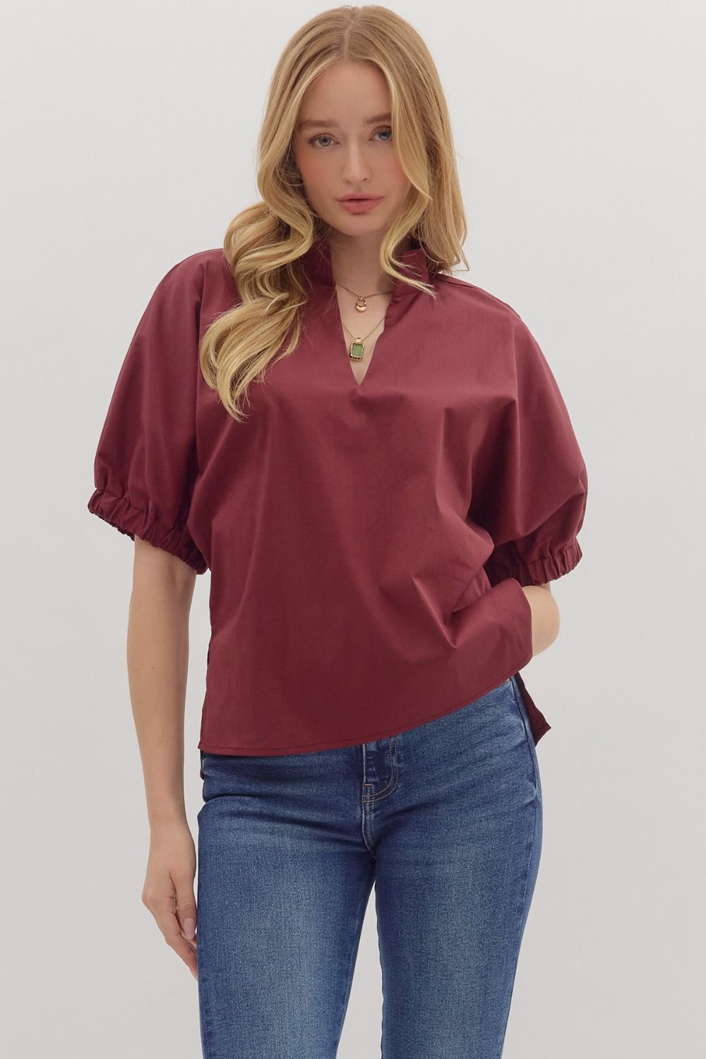 Sutton Maroon Top