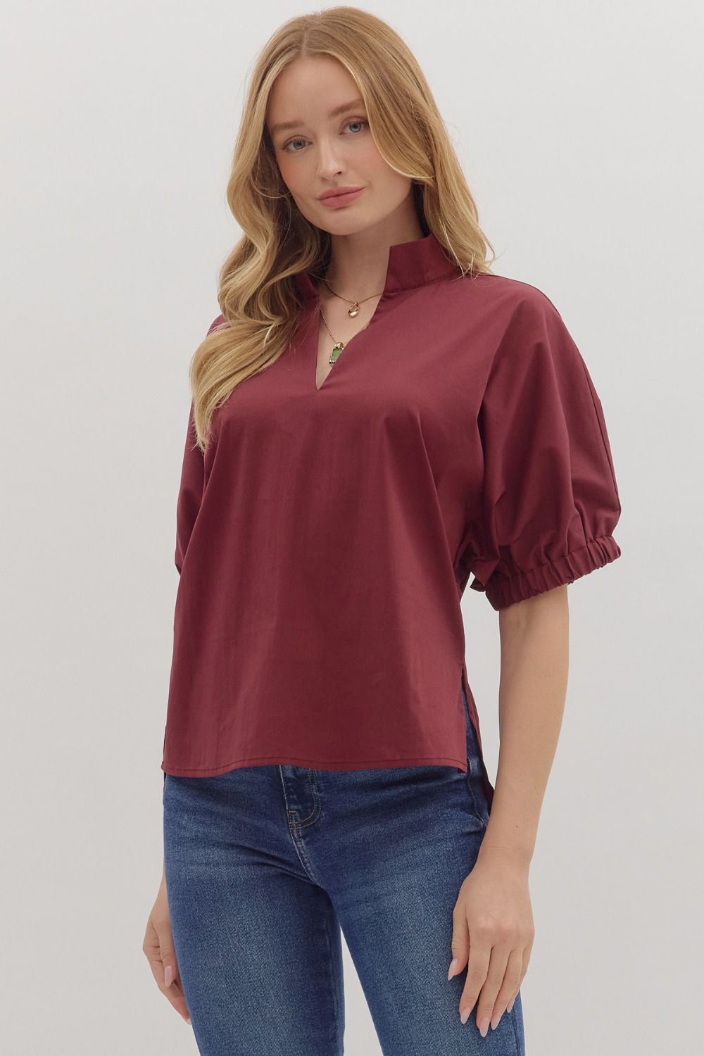Sutton Maroon Top