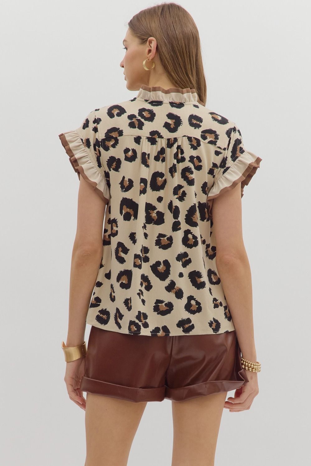 Brinkley Leopard Top