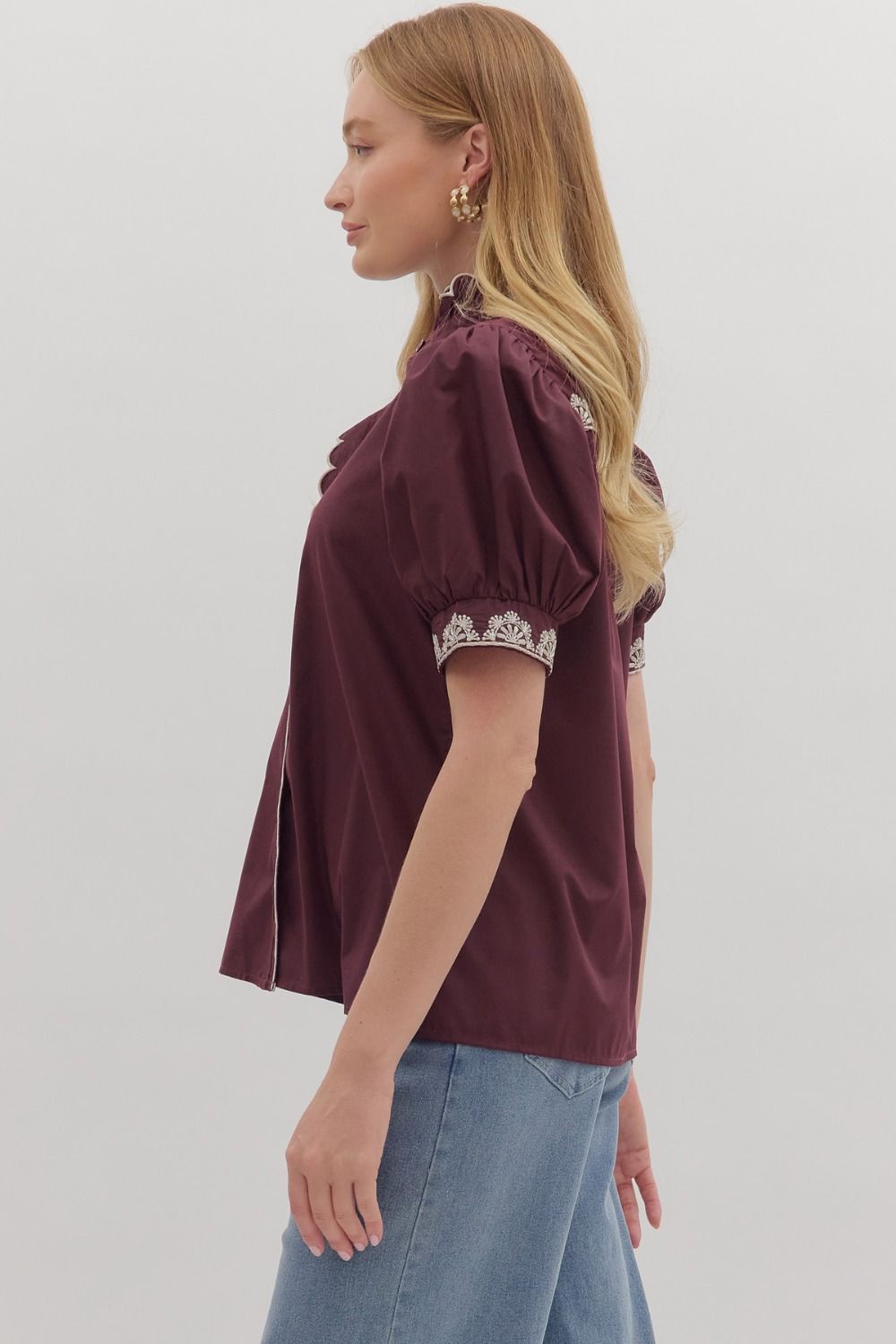 Adelaide Maroon Top