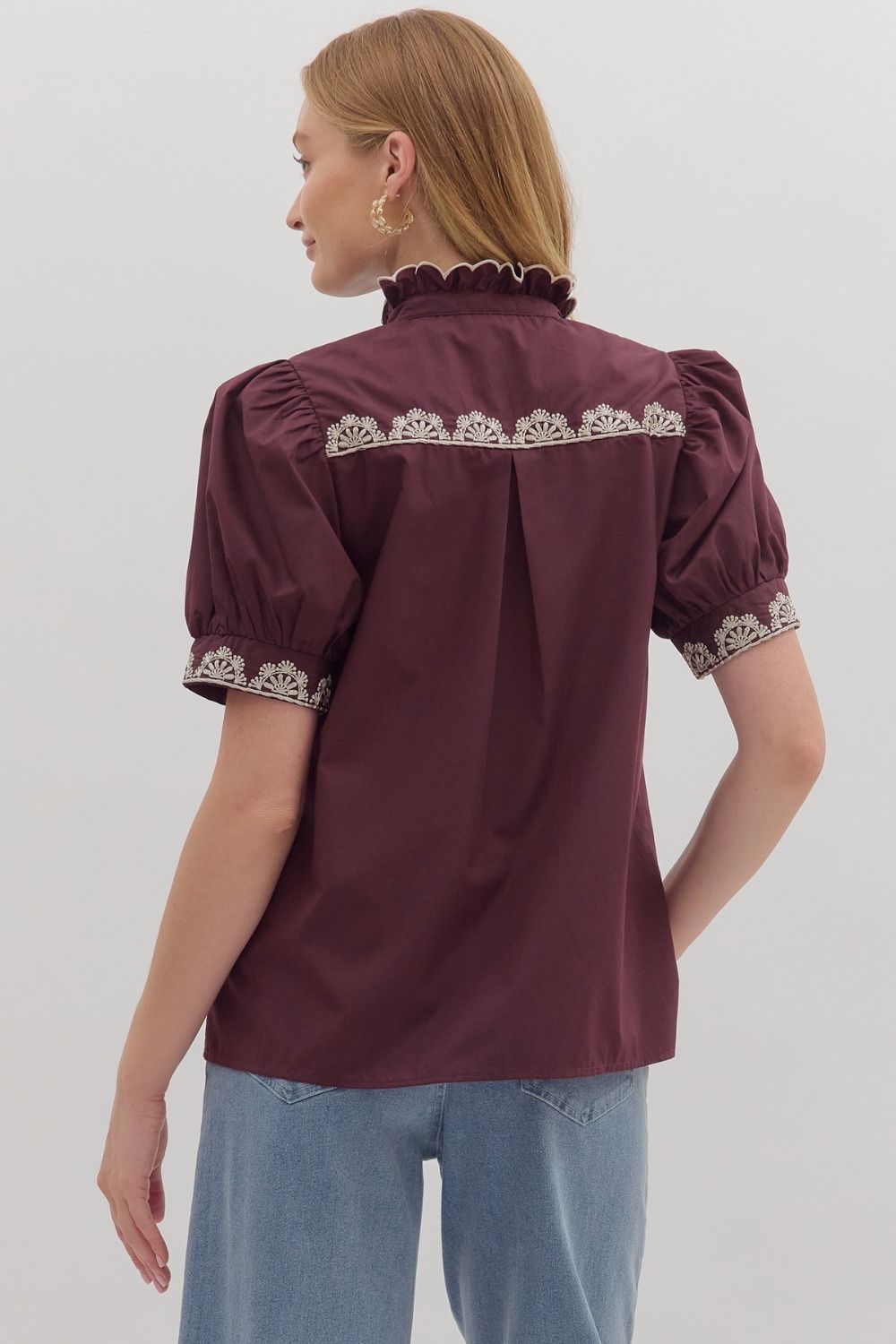 Adelaide Maroon Top