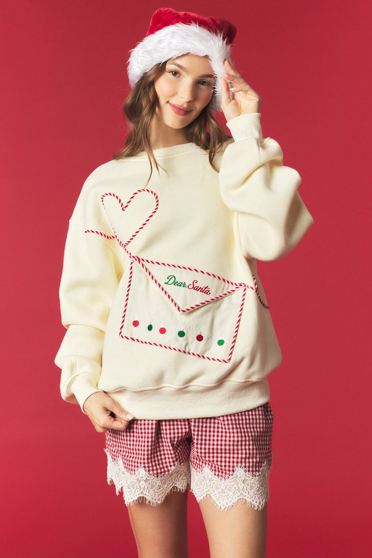 Santa Letter Envelope Sweatshirt