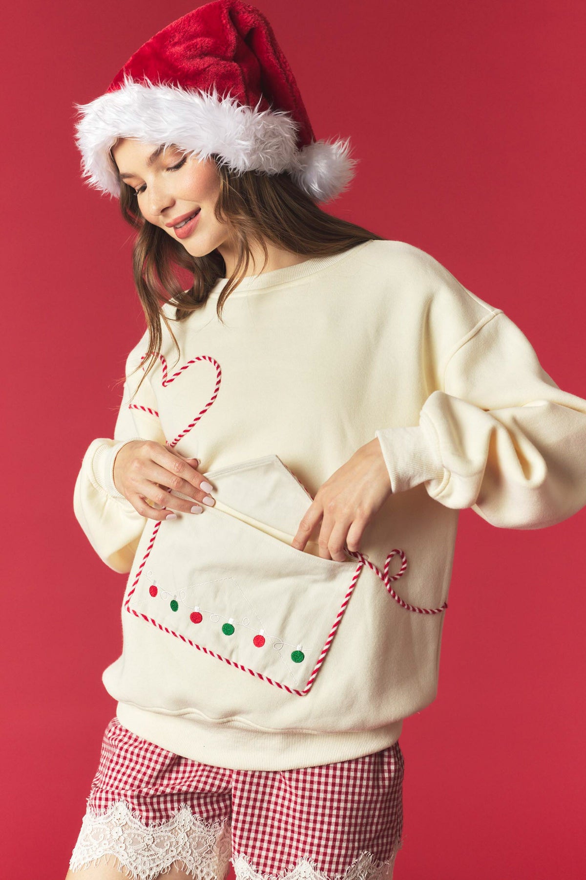 Santa Letter Envelope Sweatshirt