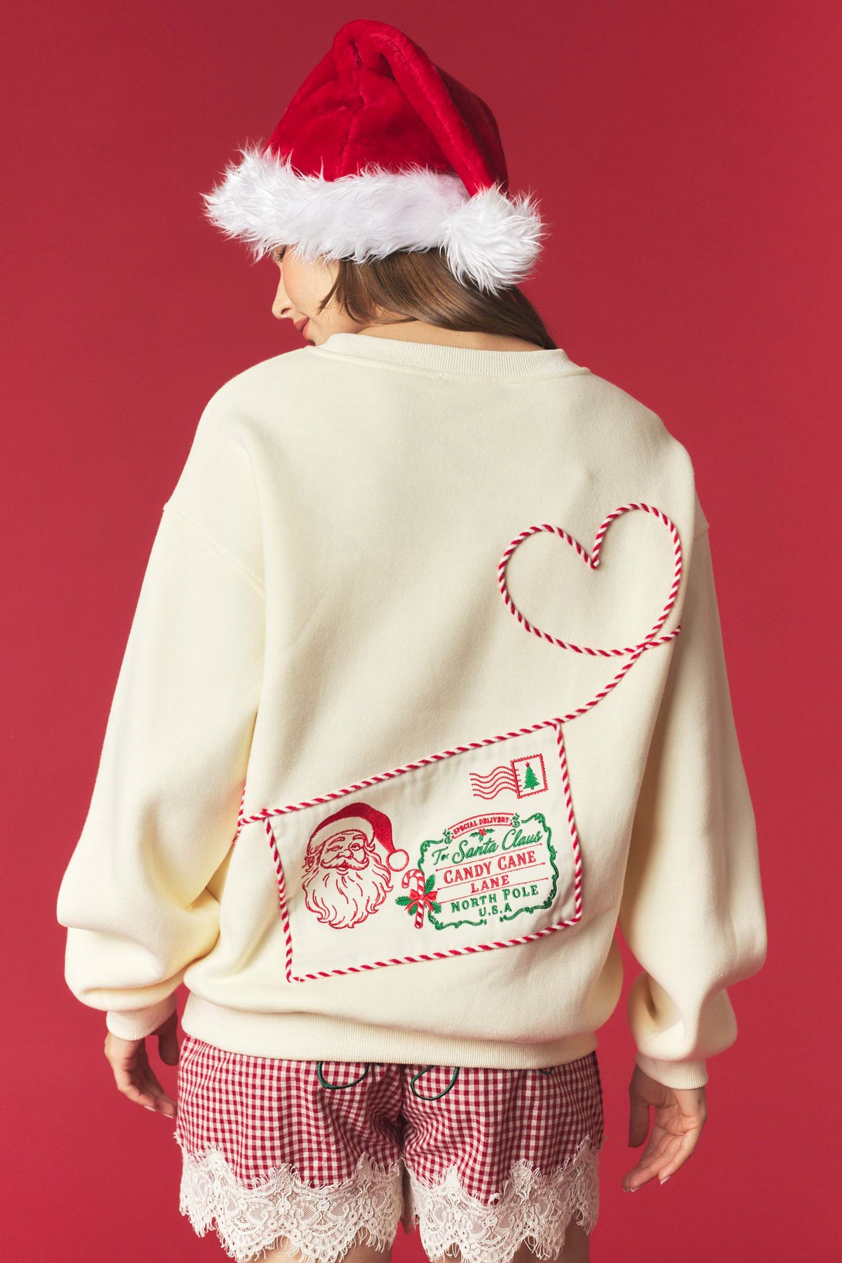 Santa Letter Envelope Sweatshirt