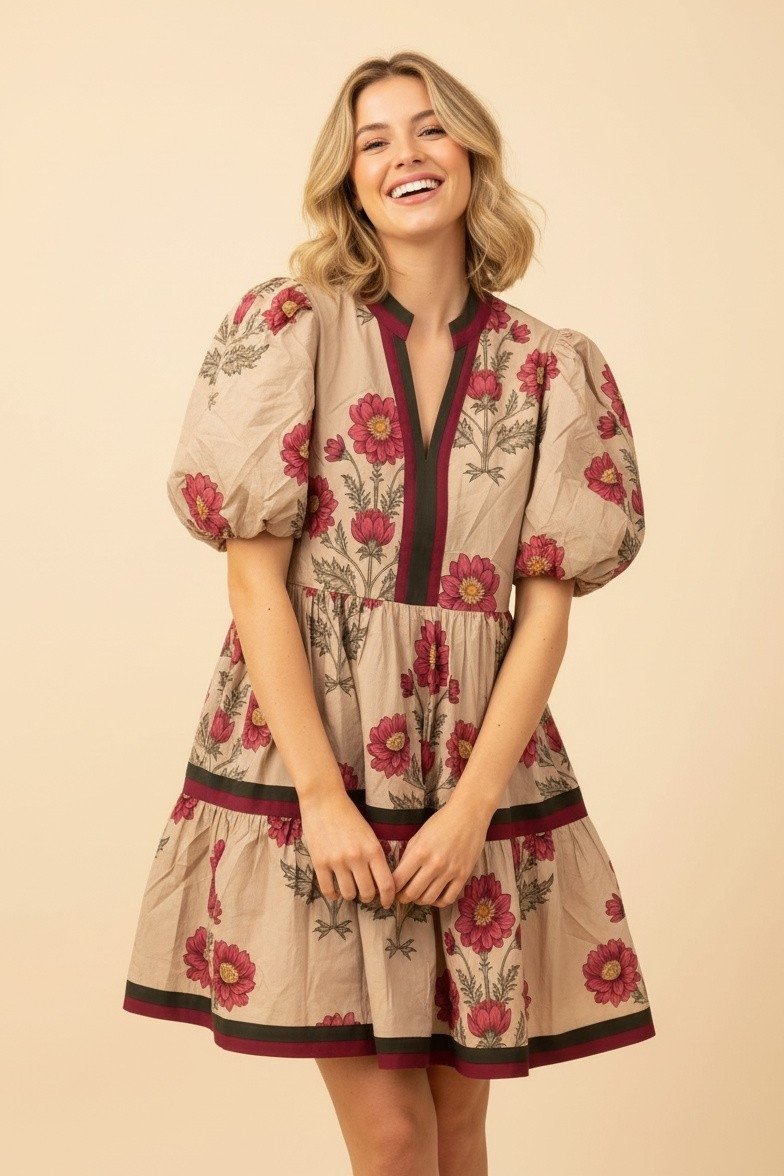 Holiday Botanical Dress